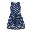 Navy button spot sleeveless dress £55 ~ for a stroll down the champs Elysees.