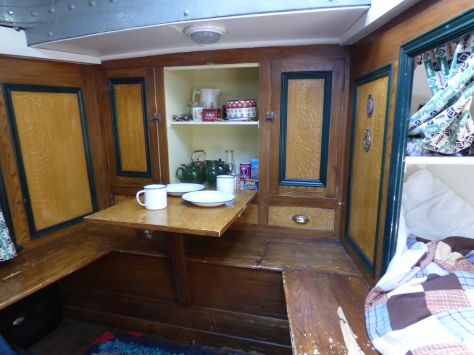 Cabin area in the Kennet.